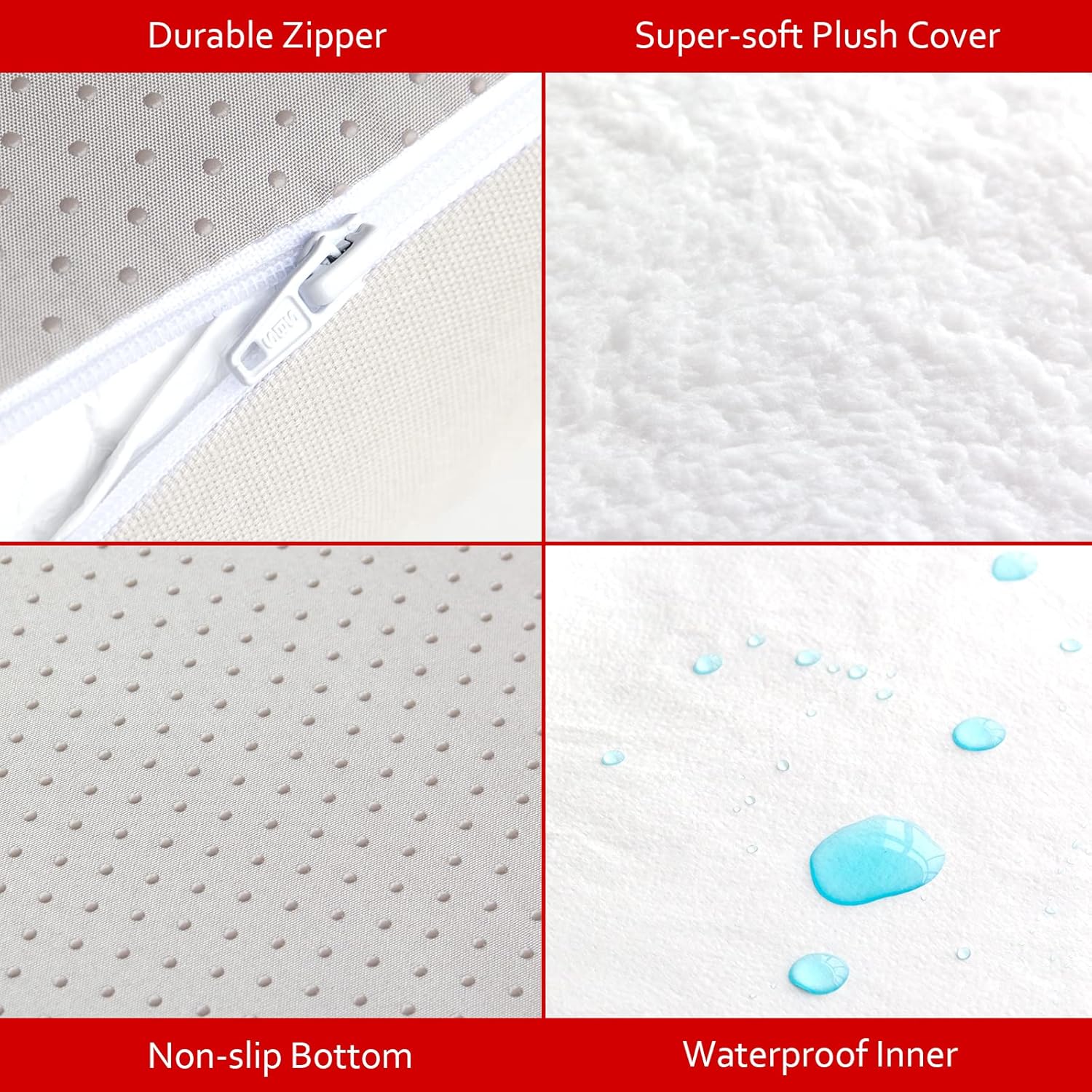 review Small Dog Bed Cover with Zipper, 24