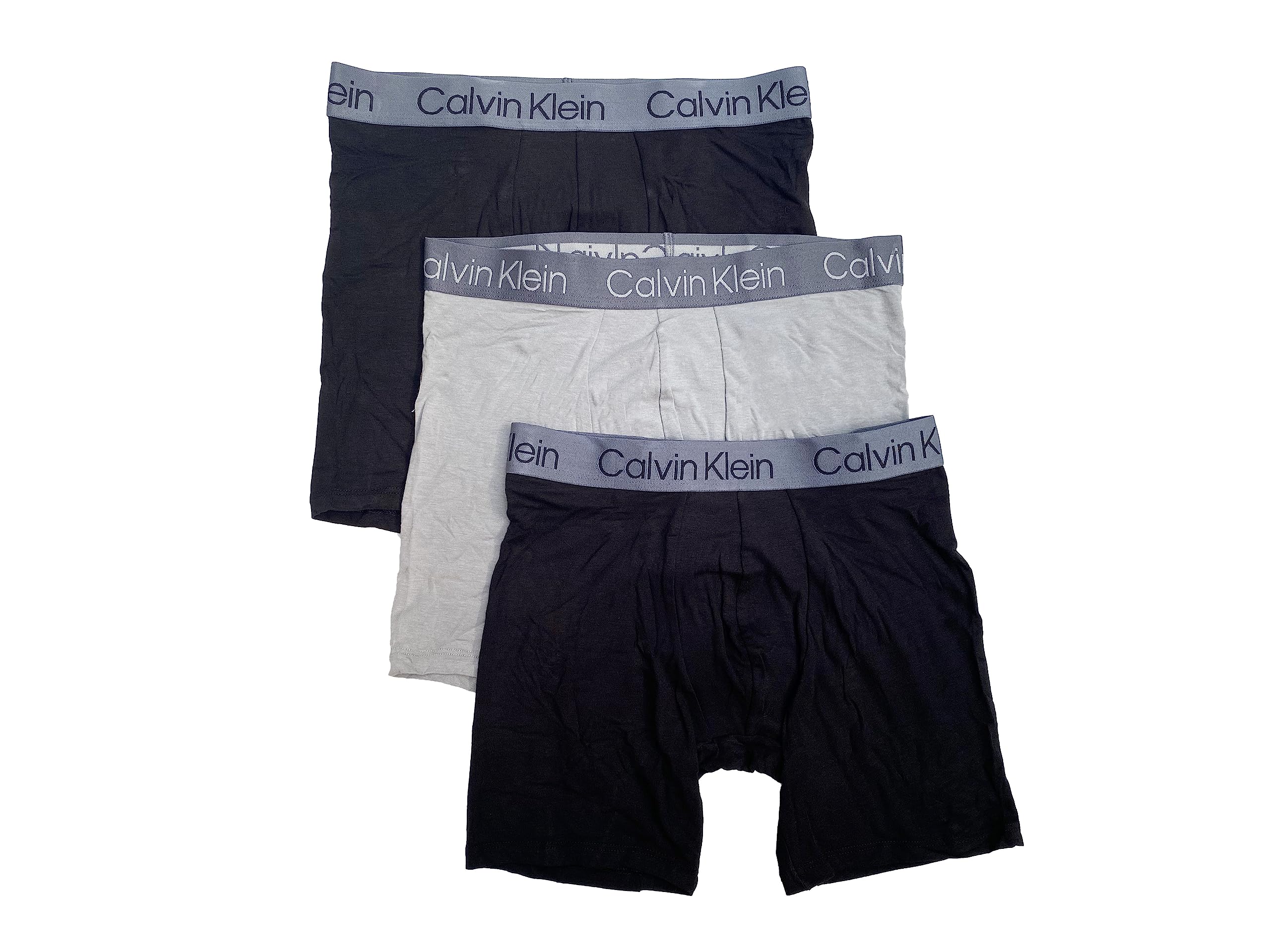 Men`s Cotton Modal Boxer Briefs 3 Pack (B(NP2527-901)/G, X-Large)