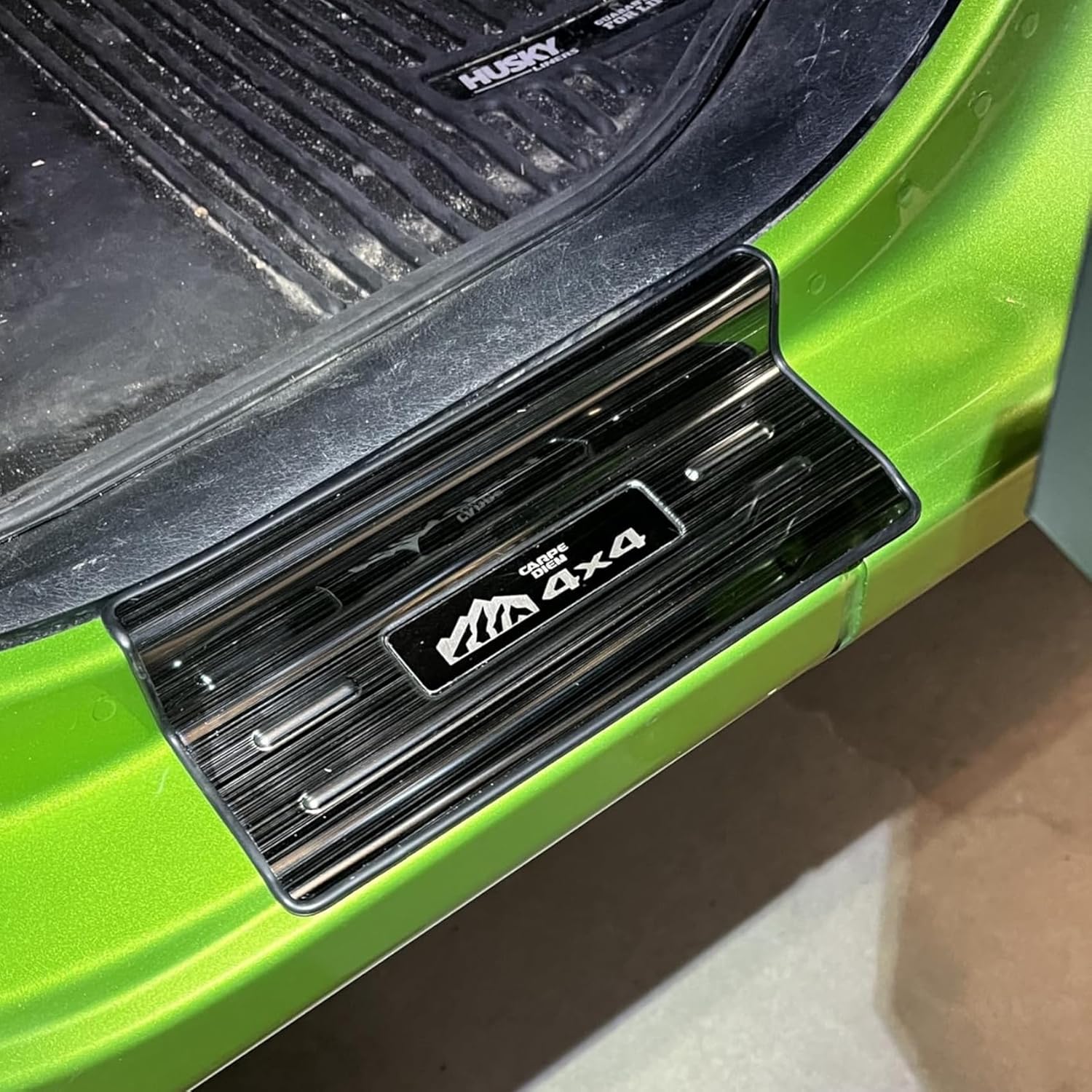 4PCS Car Door Sill Protector for Jeep Wrangler JL JLU 2018-2025 &Gladiator JT 2020-2025,Stainless Steel Material Door Sill Guards for Wrangler Accessories,4 Door (Brushed Black)