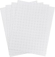 NQEUEPN Műanyag Hímzőháló Szett - 4 db Fehér Műanyag Keresztszemes Háló (34,5 x 26,4 cm, 10 CT) - Kézimunkához, DIY Projektekhez, Horgolásho 1