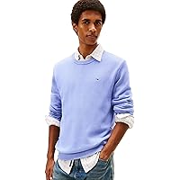Tommy Jeans Maglione Slim Fit Uomo, Blu (Iris Nordico)