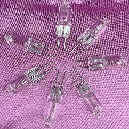 WYLIELAMSH 10 Pcs/lot Tungsten Halogen Bulb Light Lamp Home Decor Indoor Lighting G4 6V,30W