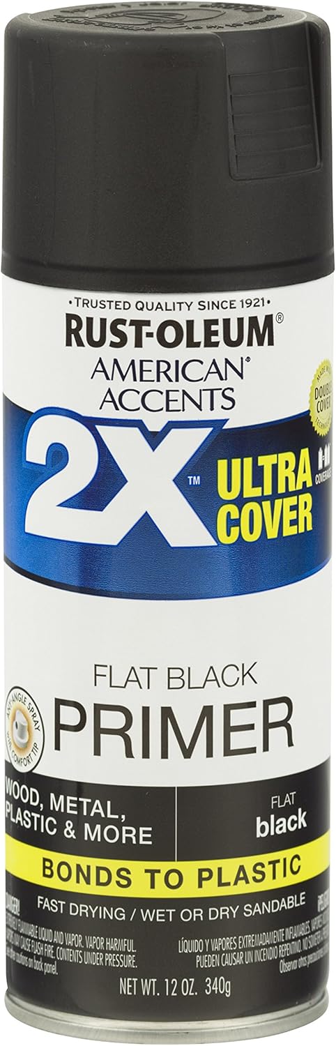 Rust-Oleum 327911 American Accents Spray Paint, 12 oz, Black Primer