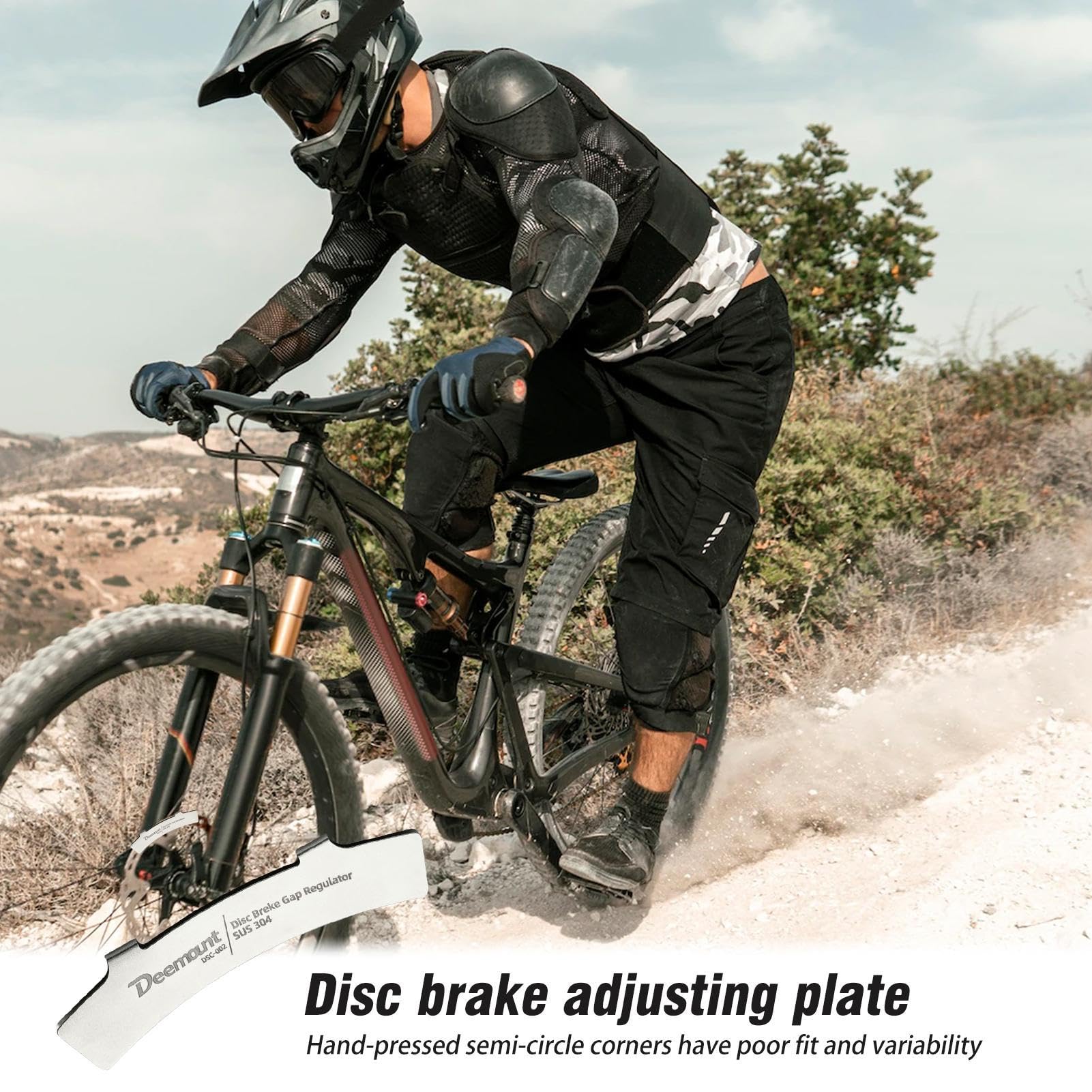 biccycle Disc Brake Pads - bikke Rotor Truing Fork | Brake Correction Brake Pads Gap Regulator | Rotor Centering Gap Setting Install Alignment Adjuster Regulator Tool