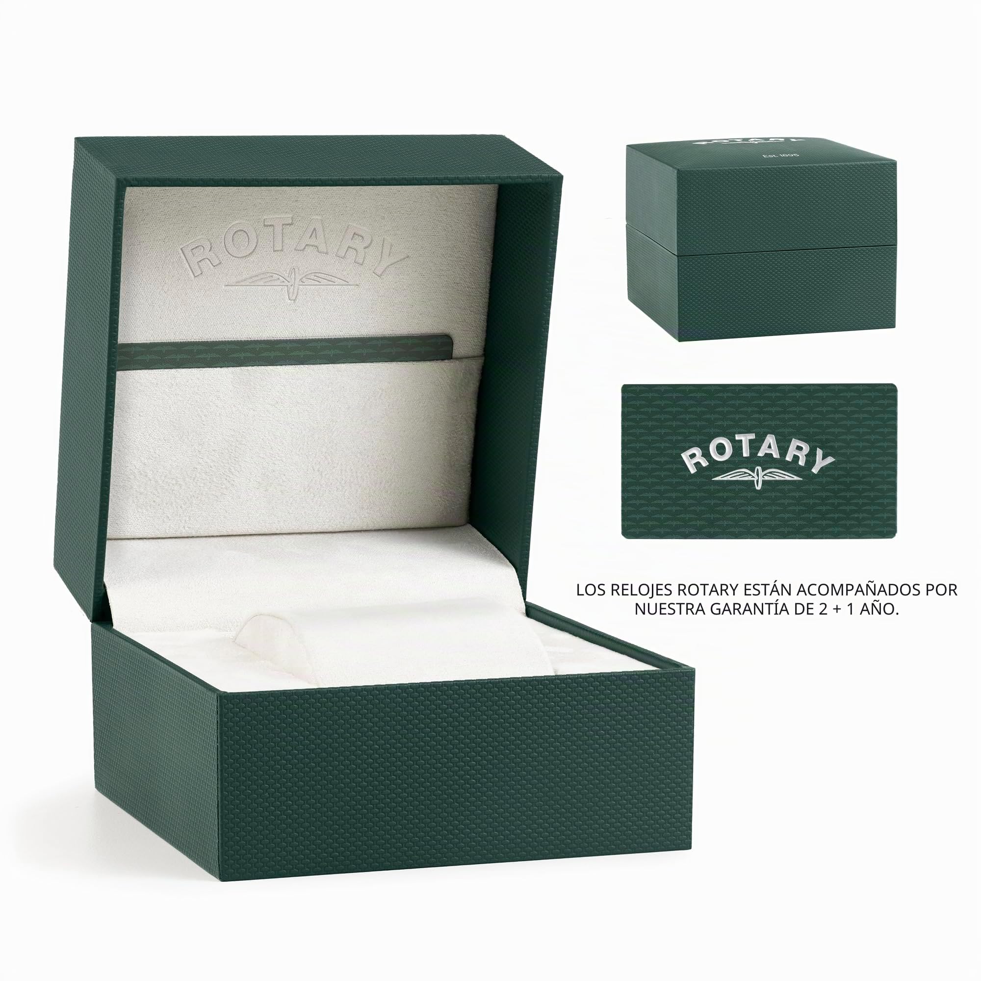 Rotary Heritage Astoria - Reloj rectangular de acero inoxidable para hombre