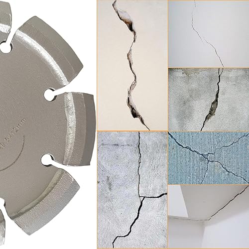 Miniatura 3 de Hoja de diamante de 4-12 pulgadas con eje de 0.250 pulgadas de ancho de 78 a 58 pulgadas para reparación de hormigón (en forma de V)