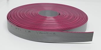 10P 10 Meters or 33 Feet Roll IDC Silver Flat Ribbon Cable for 2.54mm Connectors, 10 Wire, 10 Conductors,