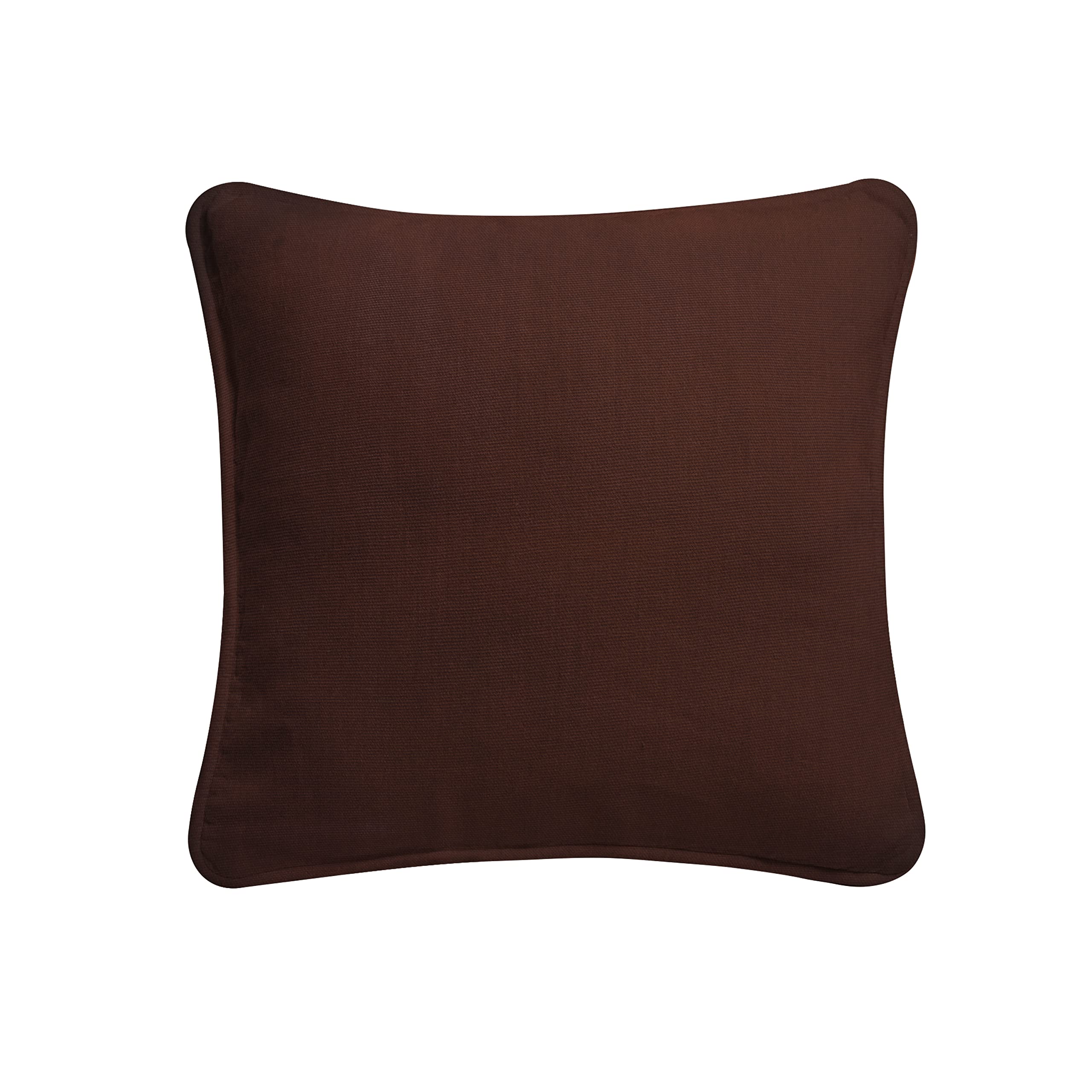 Arlinens Chocolate Cushion Cover 45X45cm Decorative Square Throw Pillow Cover Luxury Pillowcases For Livingroom Sofa Bedroom With Invisible Zipper (18"X18", )