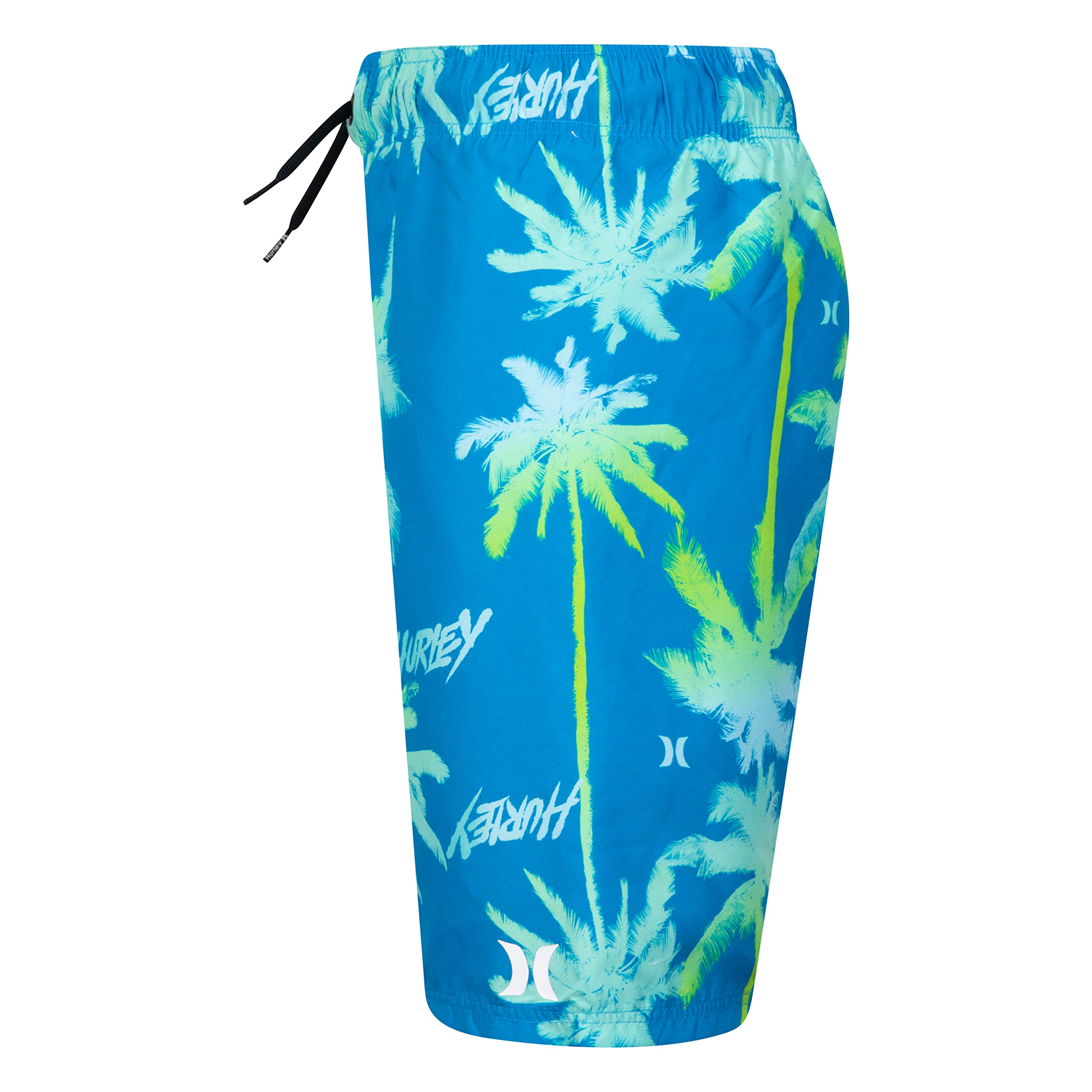 Hurley Boys' Pull On Swim Trunks, Blue Palms, S