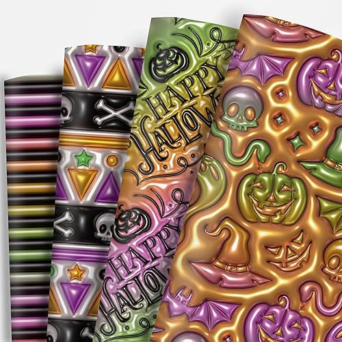 Miniatura 9 de Dtiafu Papel de regalo de gato para niñas, niños y mujeres, 12 hojas de papel de regalo rosa y blanco con patrones de peces de gato para cumpleaños,