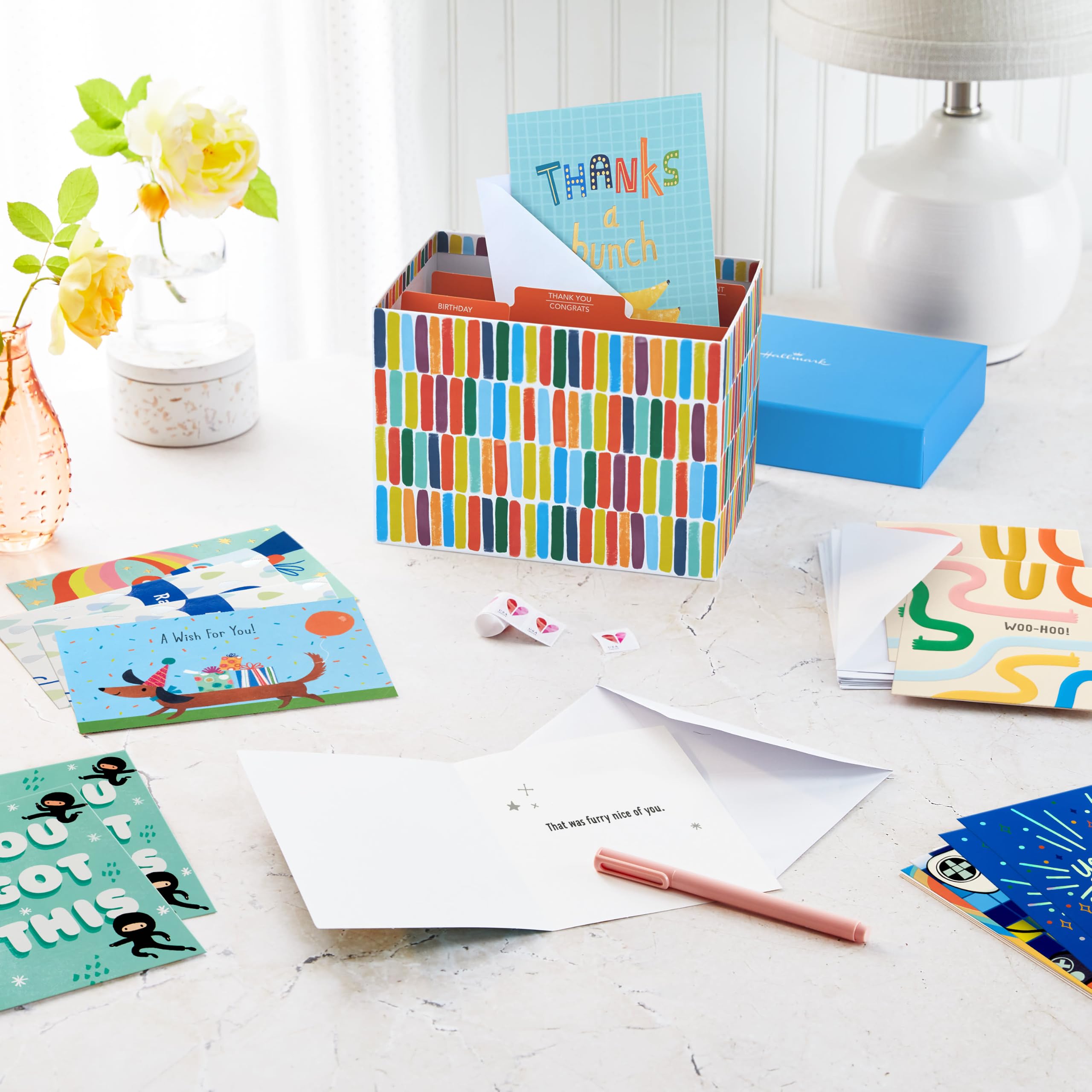 Hallmark Assortiment de 48 cartes de vœux pour enfants - Pour anniversaires, encouragements, remerciements