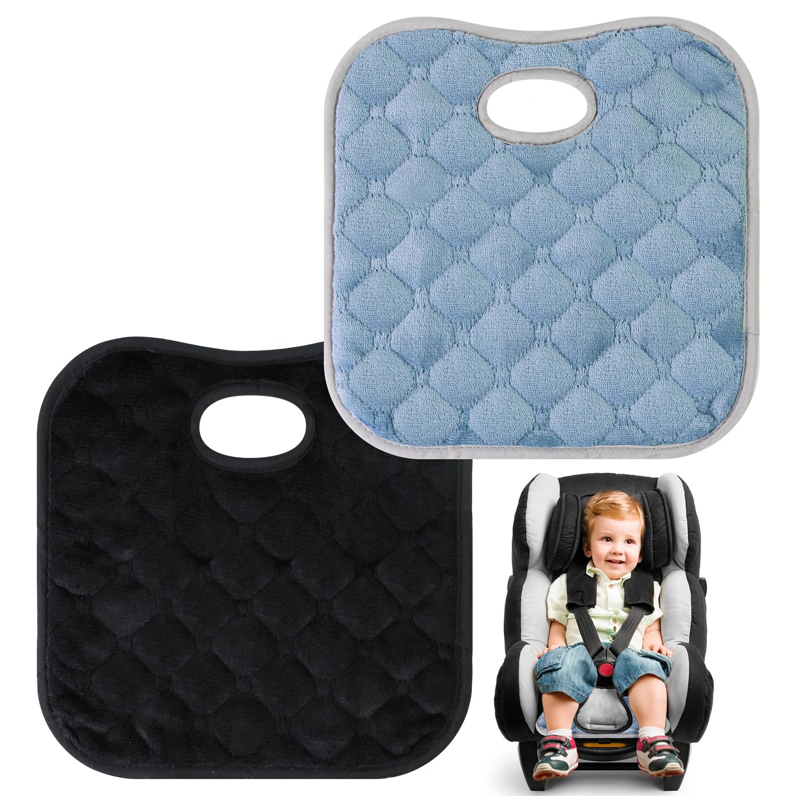 2 Stück Kindersitzunterlage Auto Wasserdicht Auslaufsicher,Kindersitz Unterlagen für Auto Weich und Saugfähig,Universeller Autositzschutz Töpfchentraining für Autositze,Kinderwagen,Hochstühle