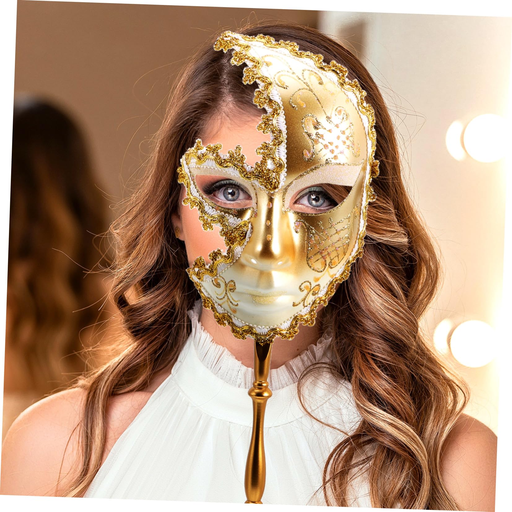 OSALADI 4 Piezas Máscara de Decoración para Fiesta de Plástico Diseño Creativo y Ligero, Accesorio Adecuado para Cosplay y Baile de Disfraces