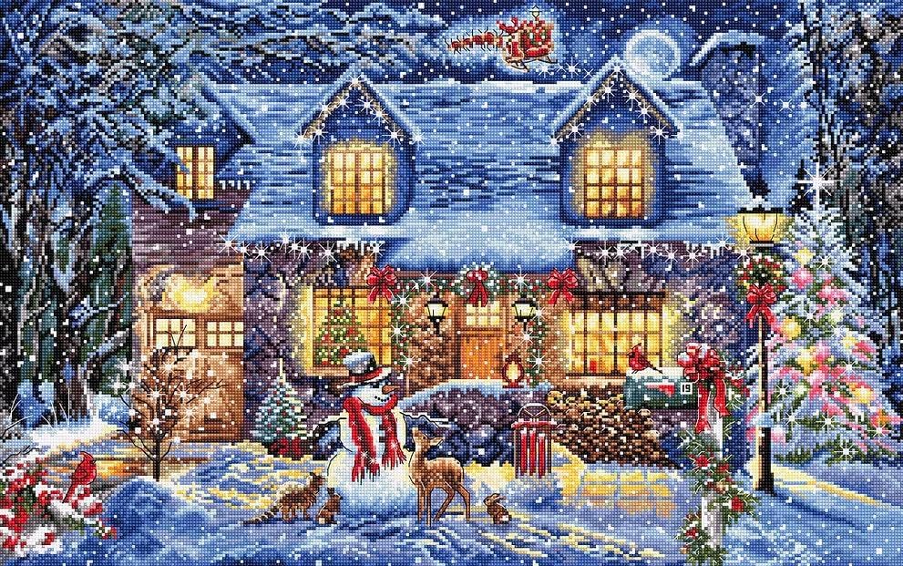 Wizardi Counted Cross Stitch Kit LetiStitch Moon Dreams L8041