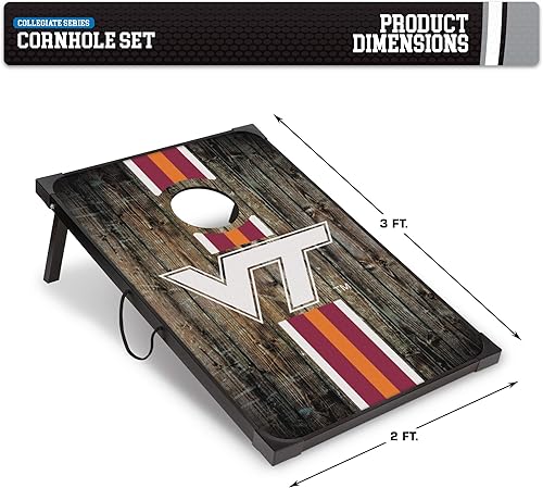 Miniatura 62 de Wild Sports NCAA 2' x 3' MDF Deluxe Cornhole Set - with Corners and Aprons