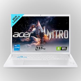 acer Nitro Lite 16, 13th Gen, Intel Core i5-13420H Processor,NVIDIA GeForce RTX 3050-6 GB GDDR6, 16GB/ 512 GB, 16.0"/40.64 cm, 165 Hz, Win 11 Home, White, 1.95 kg, NL16-71G, Backlit KB,Gaming Laptop