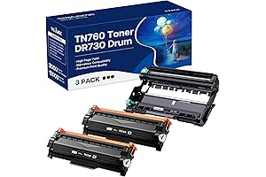 TN760 Toner Cartridge and DR730 Drum Unit for Brother MFC-L2710DW
