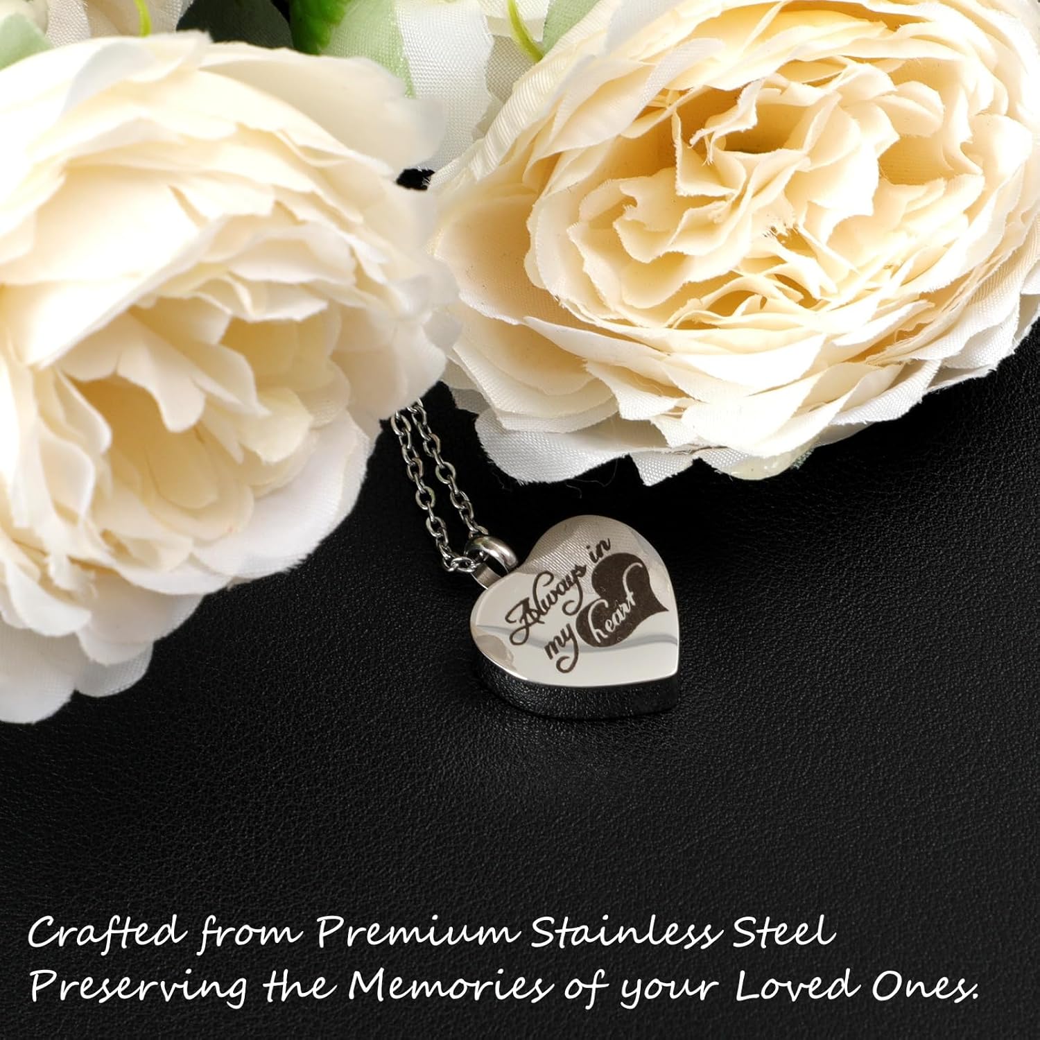 Small Urns for Human Ashes Keepsake with 4X6 Rotating Desk Picture Frame & Urn Necklaces for Ashes for Women, Memorial Keepsake Urn for Human Ashes, Mini Urns for Human Ashes Keepsakes