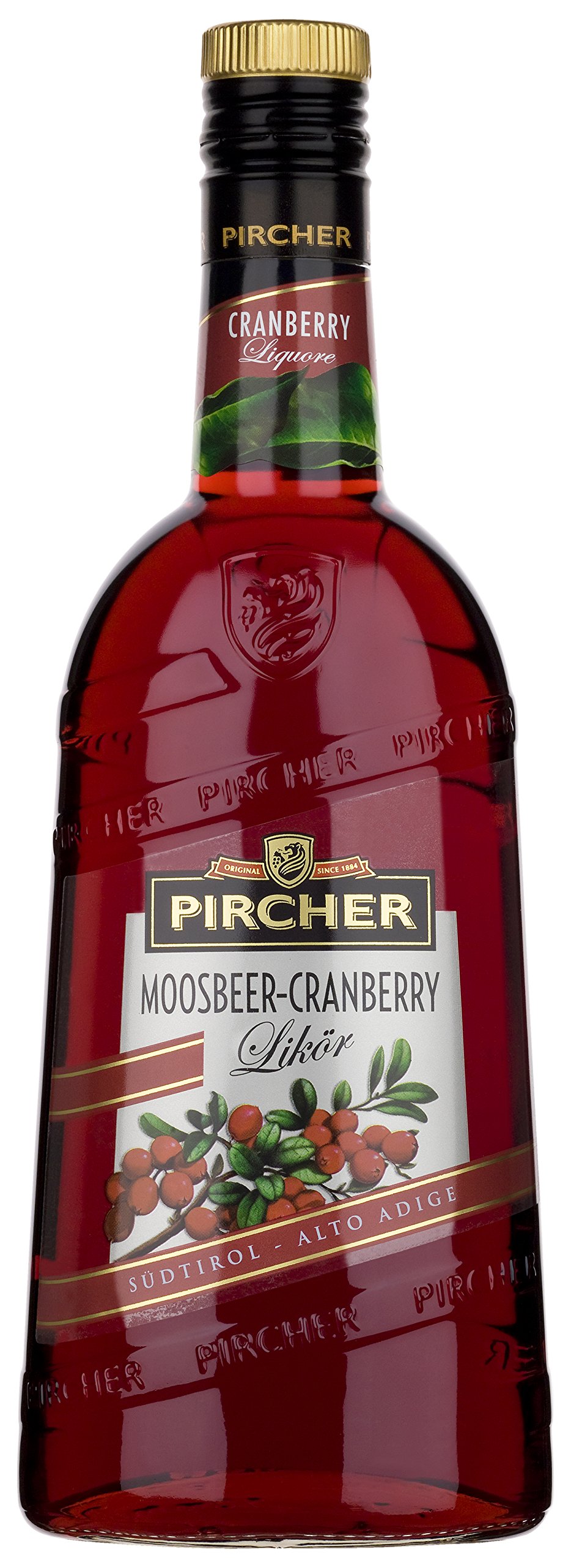 Pircher Moosbeerlikör "Cranberry", 1er Pack (1 x 700 ml)