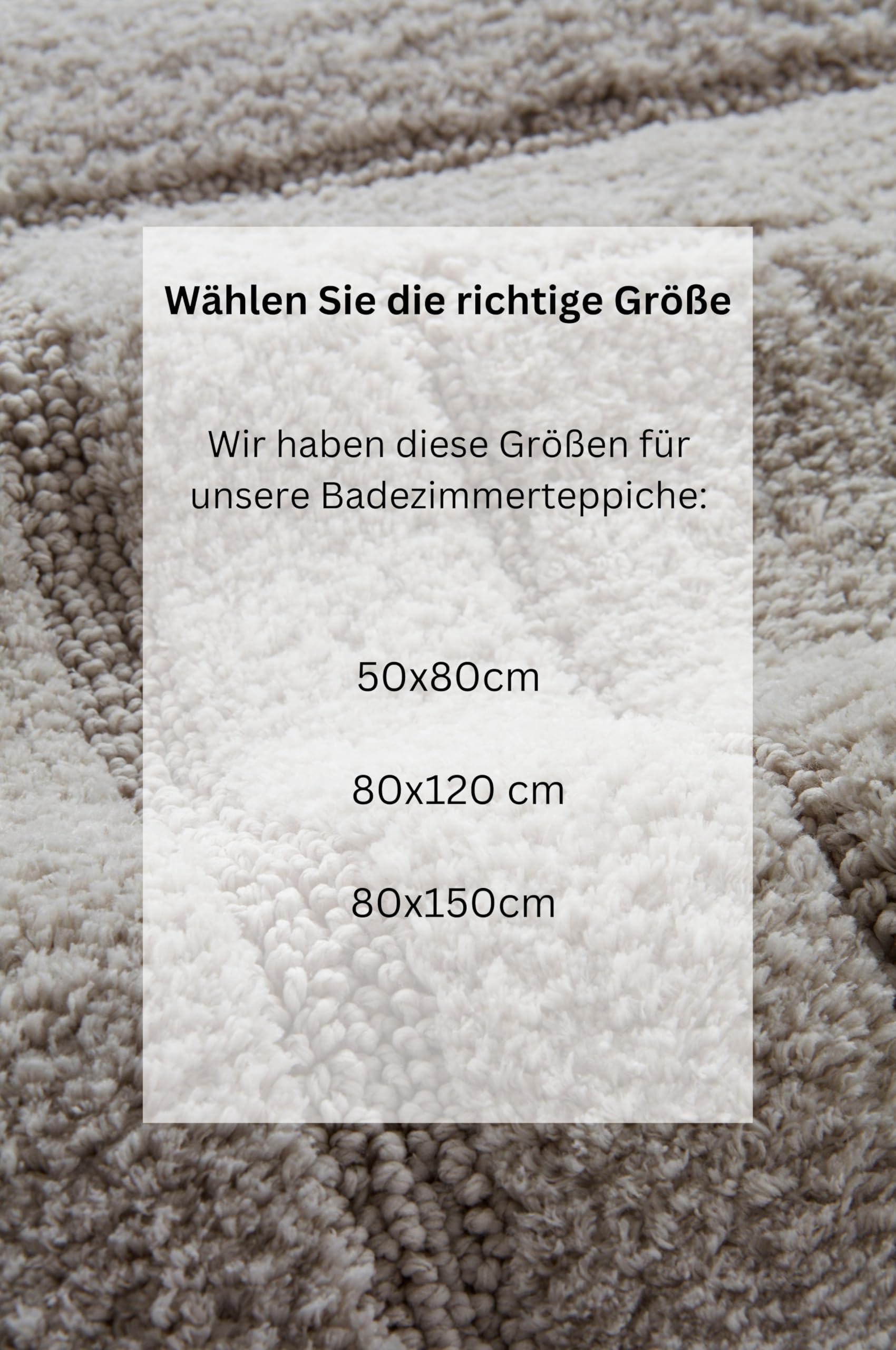 Jotex Goodie Badteppich, Beige, Anti-Rutsch Rückseite, 100% Polyester, 80 x 150 cm