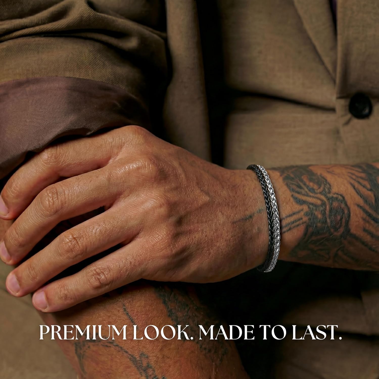 Galis Mens Bracelet - Stainless Steel, Non Tarnish Rope Chain Bracelets, Stylish Valentines Gift for Men, Dad, Husband, Boyfriend - Image 2