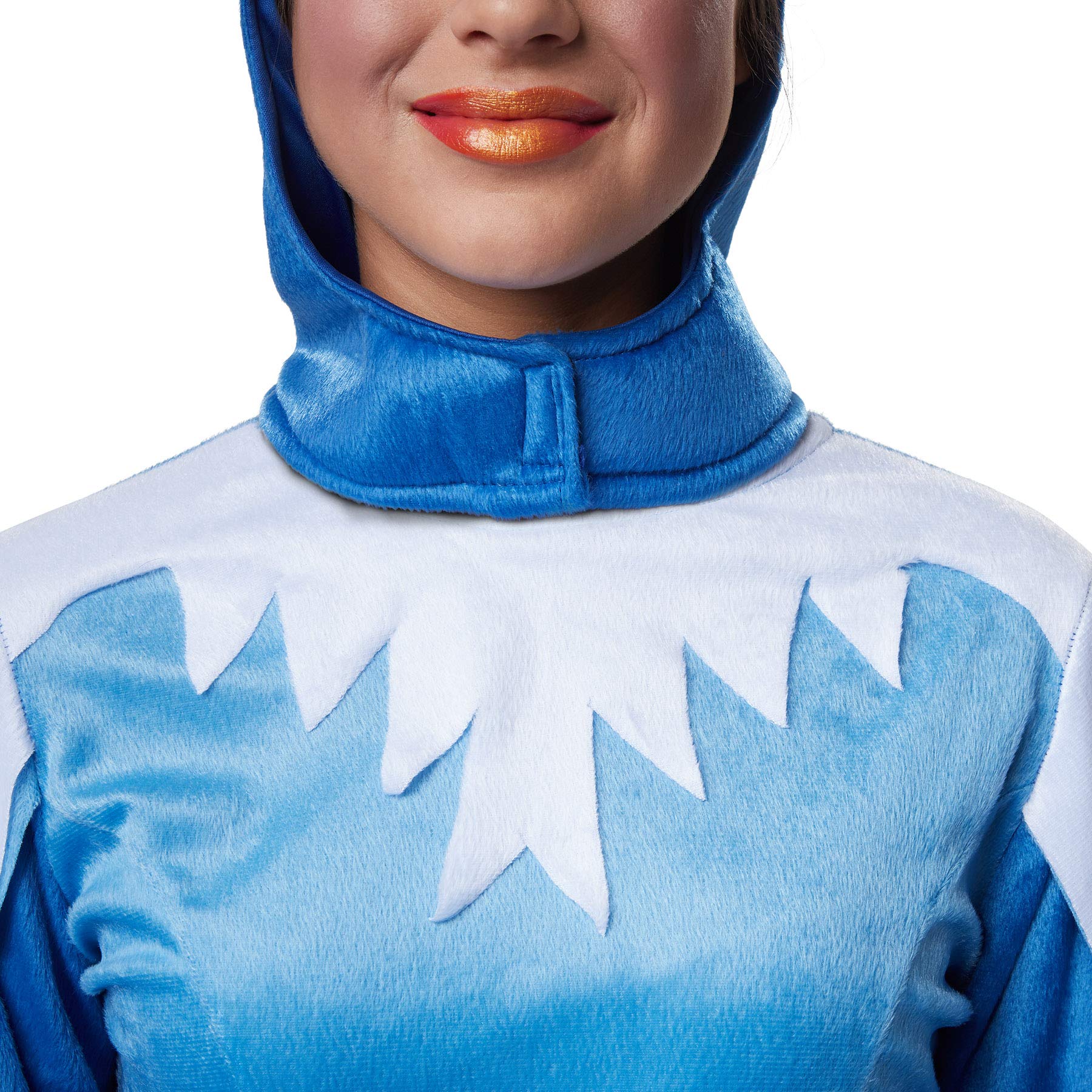 dressforfun 900540 - Costume per Donna Graziosa Paradisea, Pappagallo in Peluche Blu, Cuffia Becco Occhi Fiore (M | No. 302497)