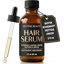 Biotin Hair Growth Serum for Damaged Hair - Lightweight Scalp Serum 2 Fl Oz