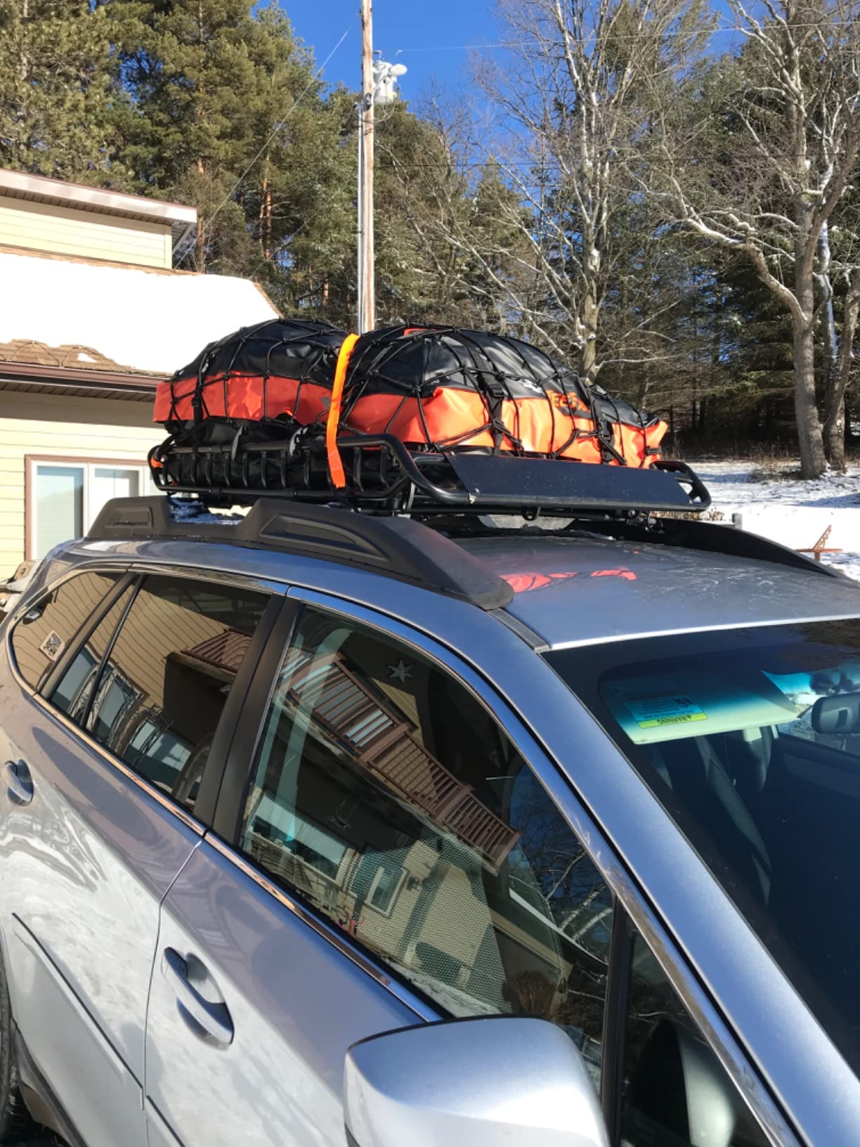 42/mo Finance MeeFar Folding Hitch Mount Cargo Carrier Basket 60" X