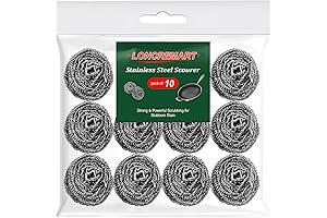 10 Pcs Stainless Steel Scrubbers
