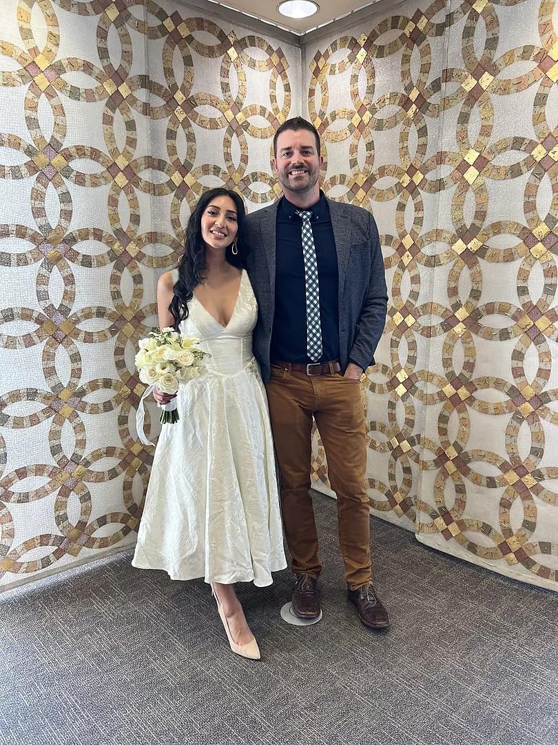 V Neck Tea Length Prom Dress for Women Satin Evening Party Gown A Line Cocktail Dress - Image 7