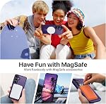 BENTOBEN pour Samsung Galaxy S25 FE Affaire Samsung S25 FE Coque de téléphone avec Kickstand invisible,[Wireless Charger Compatible] Support magnétique réglable Translucide Matte Shockproof S25 FE Affaire, Deep Purple