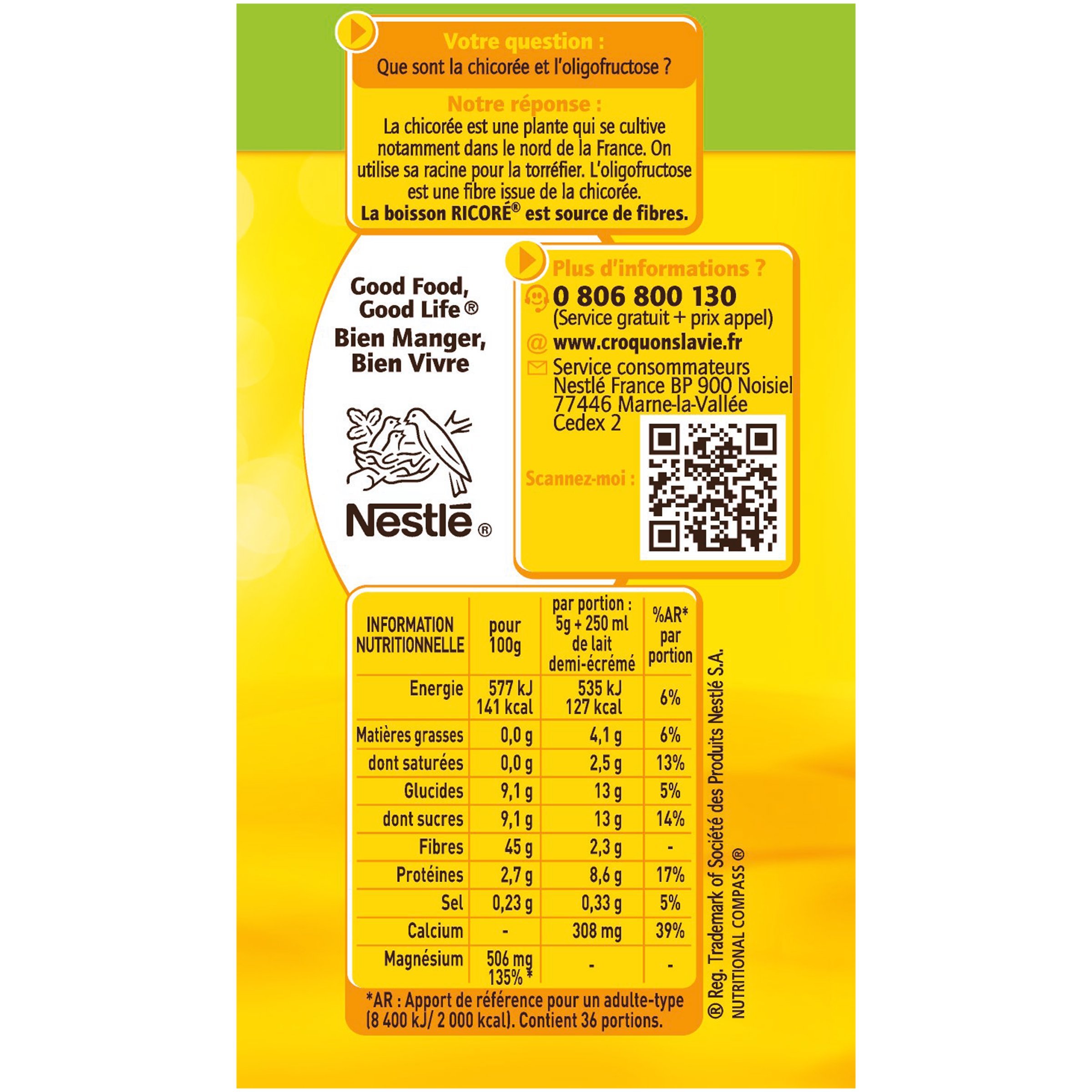NESTLE Ricoré Original Recarga 540 g (3 x 180 g), 3 unidades