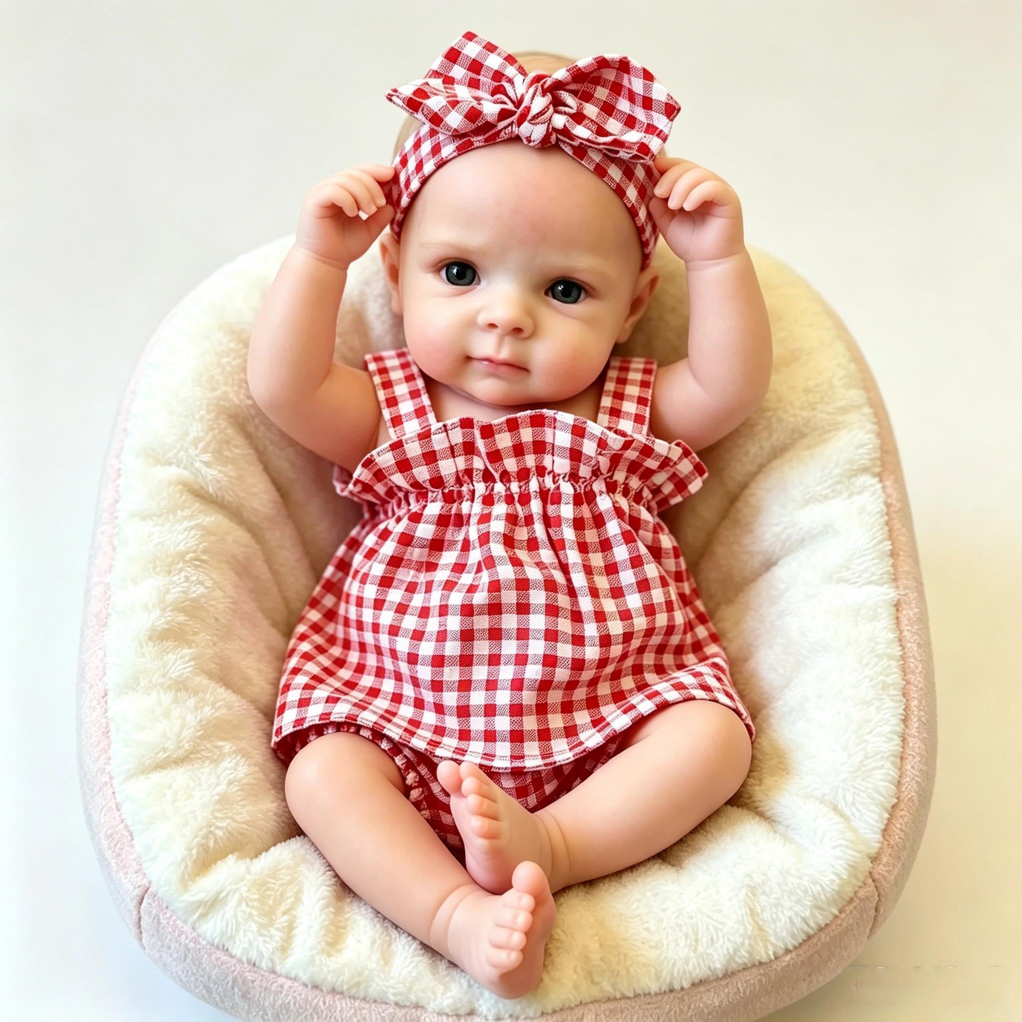 Anano Bebe Reborn Silicona Cuerpo Completo 30Cm Muñeca Reborn Silicona niña
