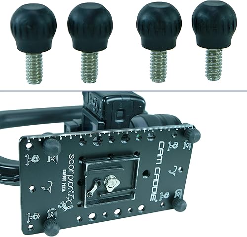 Miniatura 3 de Cam Caddie Scorpion EX - Soporte para trípode (21  "-20 y 9 38"-16 agujeros roscados - Aluminio resistente anodizado negro