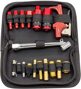 Tru-Flate 41-257 19 Piece Compressor Accesory Kit With Storage Pouch