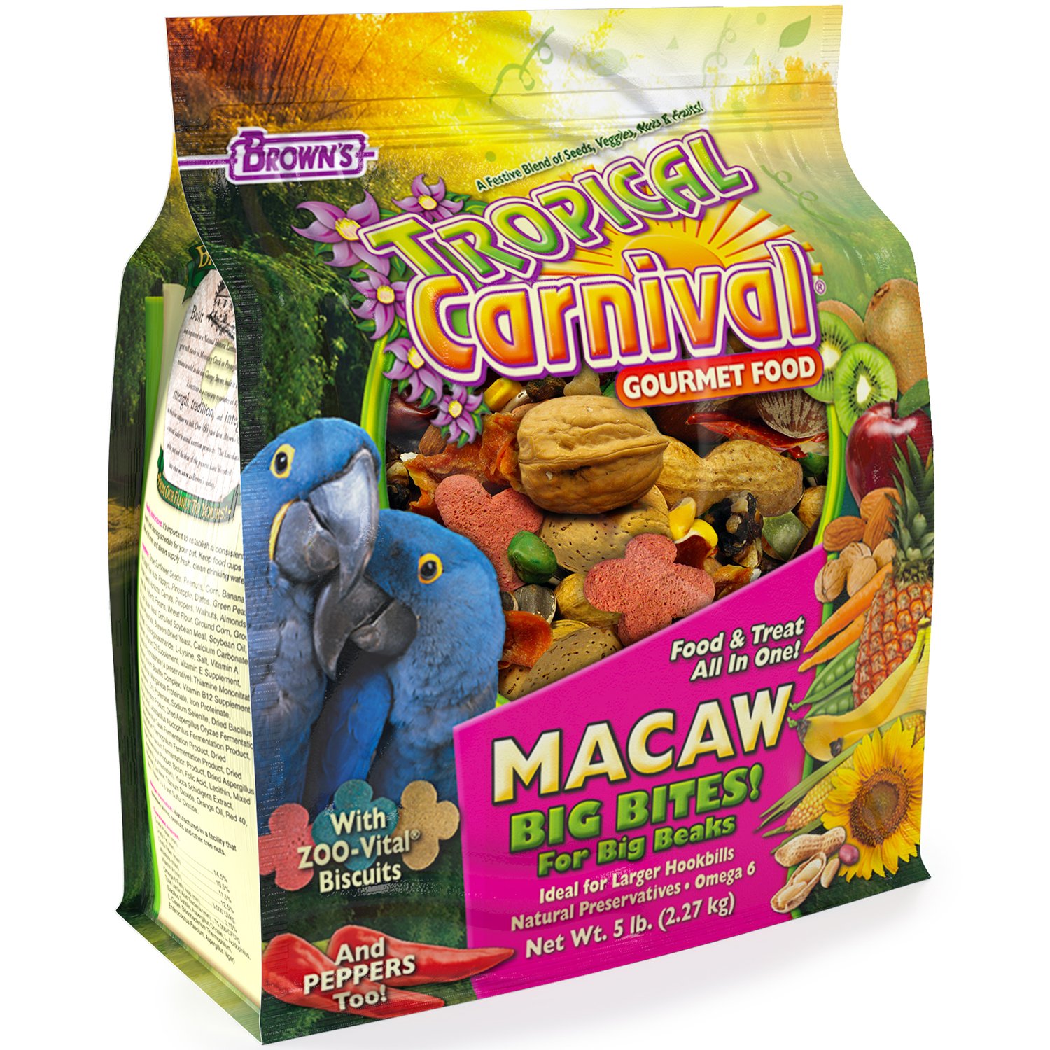 BROWNS MACAW FOOD BIG BITES 2.27 KG
