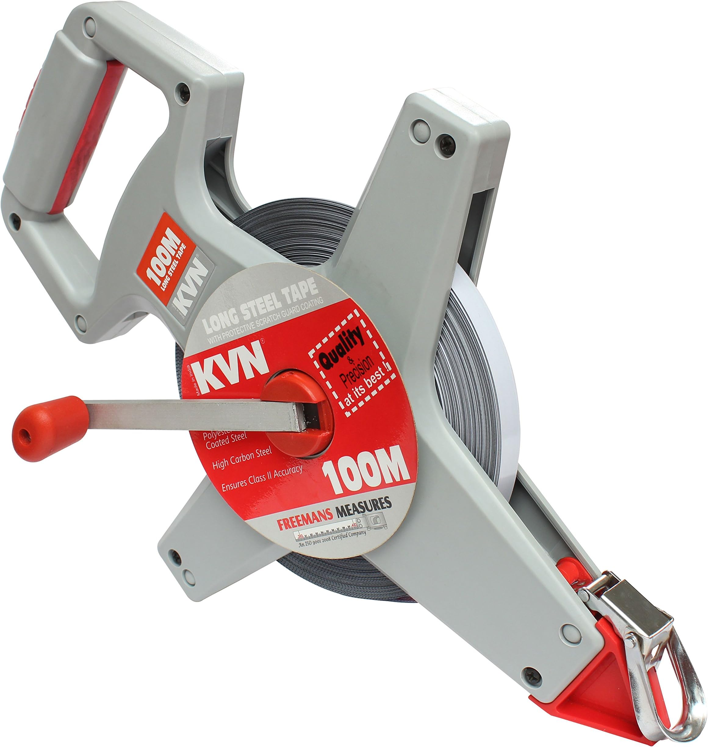 Freemans Measures Open Reel Steel 100M Measuring Tape