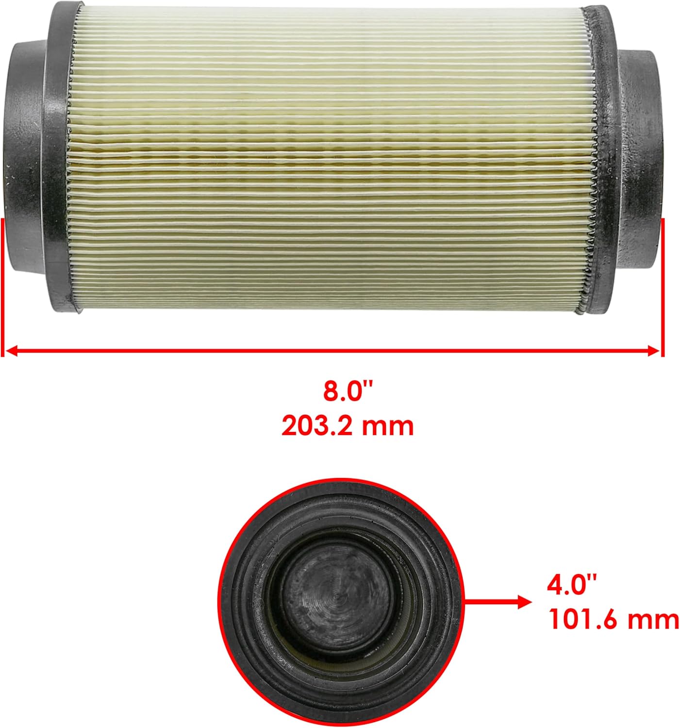 Caltric In Line Fuel Oil Air Filter Breather Sleeve Kit Compatible with Polaris Sportsman 335 2000 / Sportsman 400 2001-2005 2008-2010