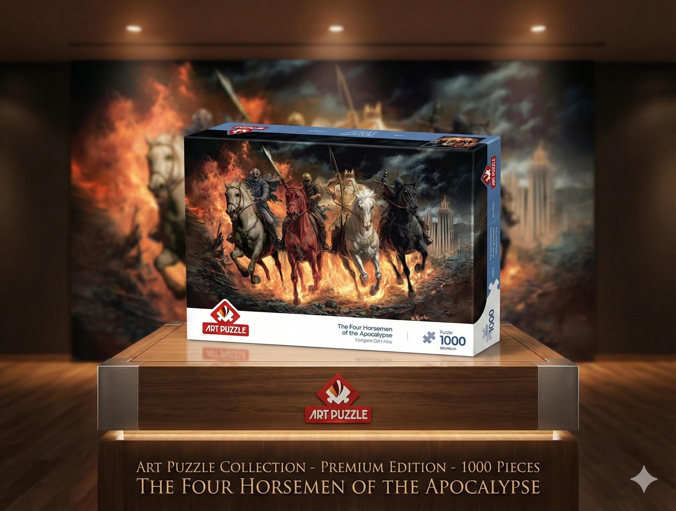 Art Puzzle Mahşerin Dört Atlısı 1000 Parça Puzzle : Amazon.com.tr
