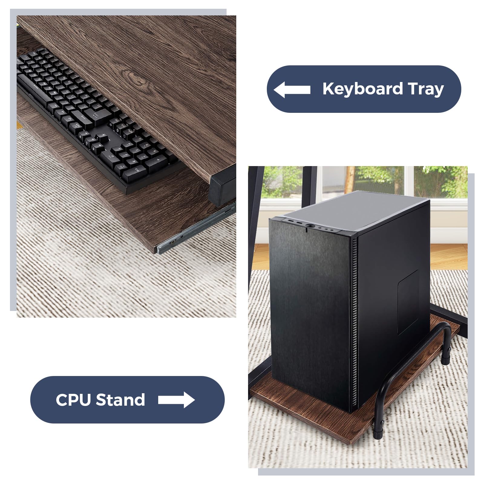 Snapklik.com : Computer Desk, Home Office Writing Table, Modern Simple ...