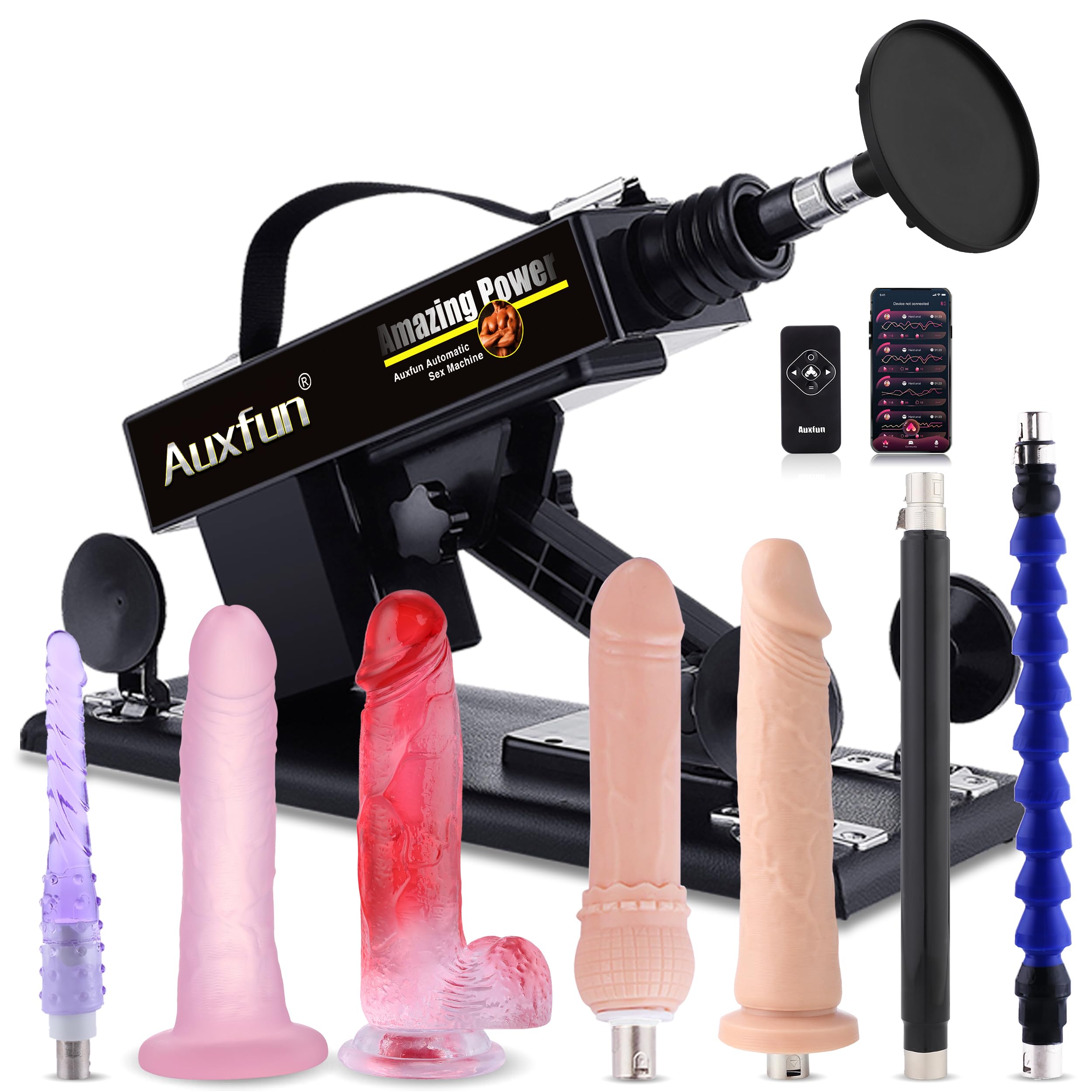 Automatische Dildo Maschine Fickmaschine mit APP Steuerung Sexspielzeug | Sex Maschine mit Schubkraft Realistischer Dildo für Erwachsene Einstellbare Liebesmaschine mit Aufsätzen 3XLR Anschluss