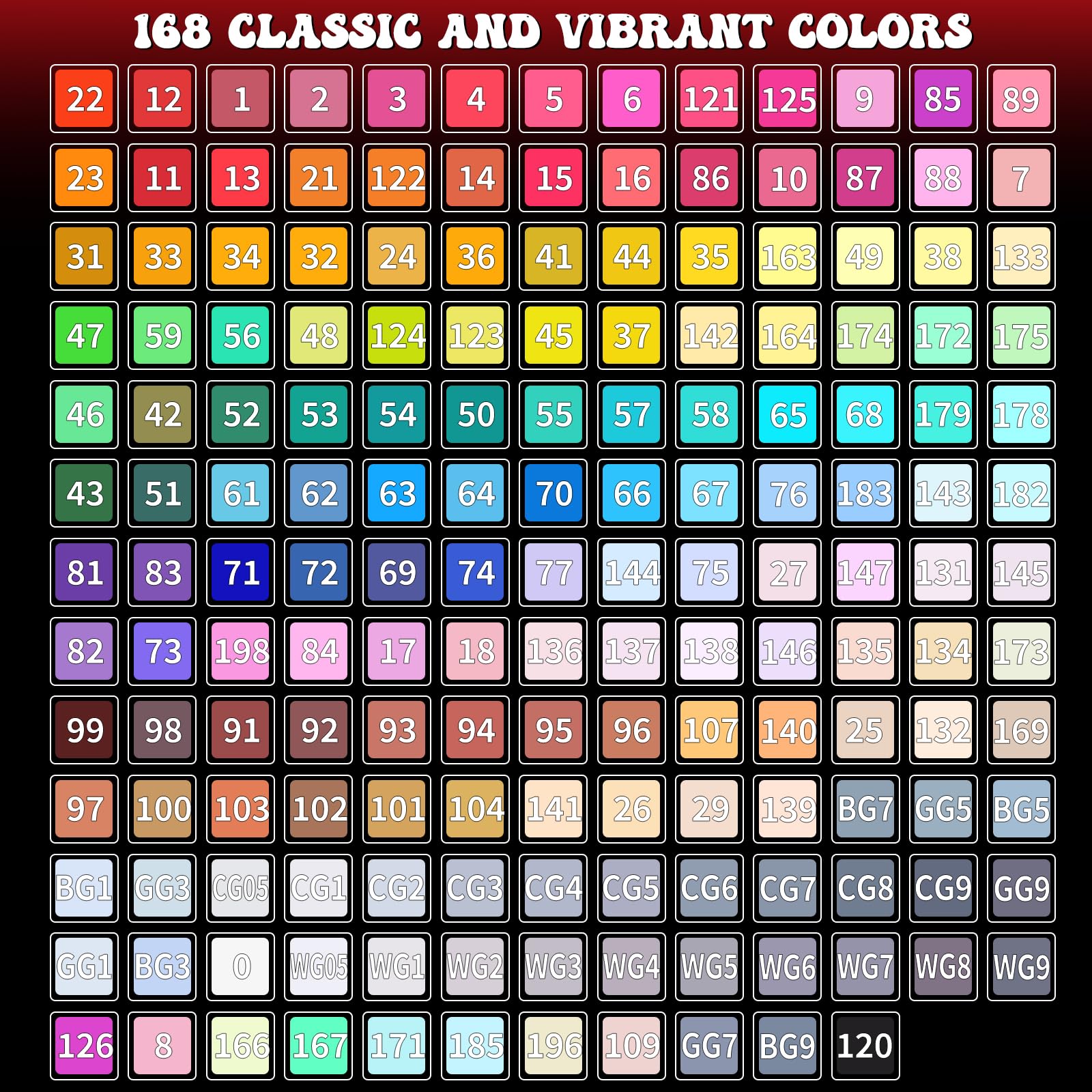 12 Colors Alcohol Markers Set – Dual Tip Permanent Art Pens For