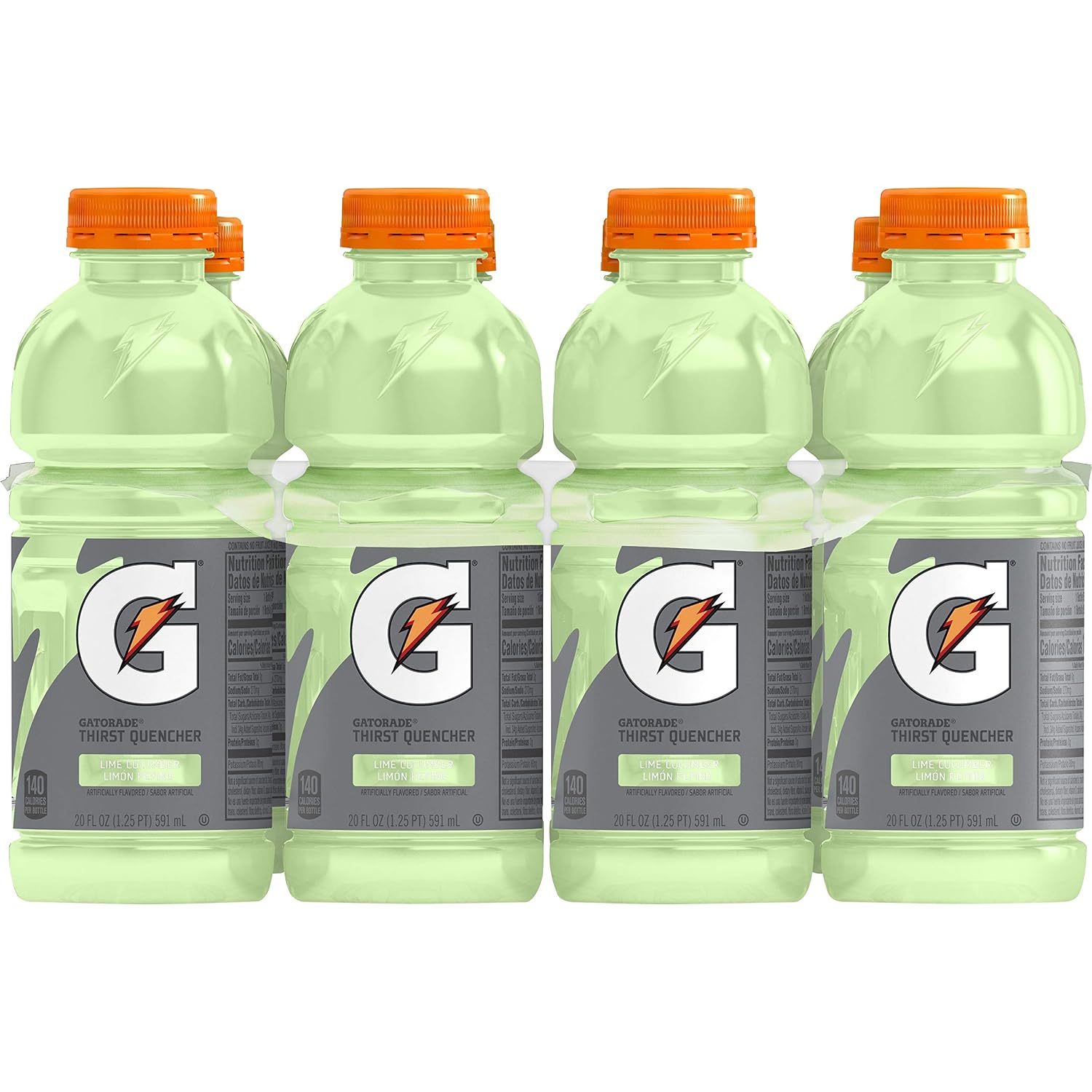 Gatorade Thirst Quencher, Lime Cucumber, 20 Fl Oz, 8 Pack