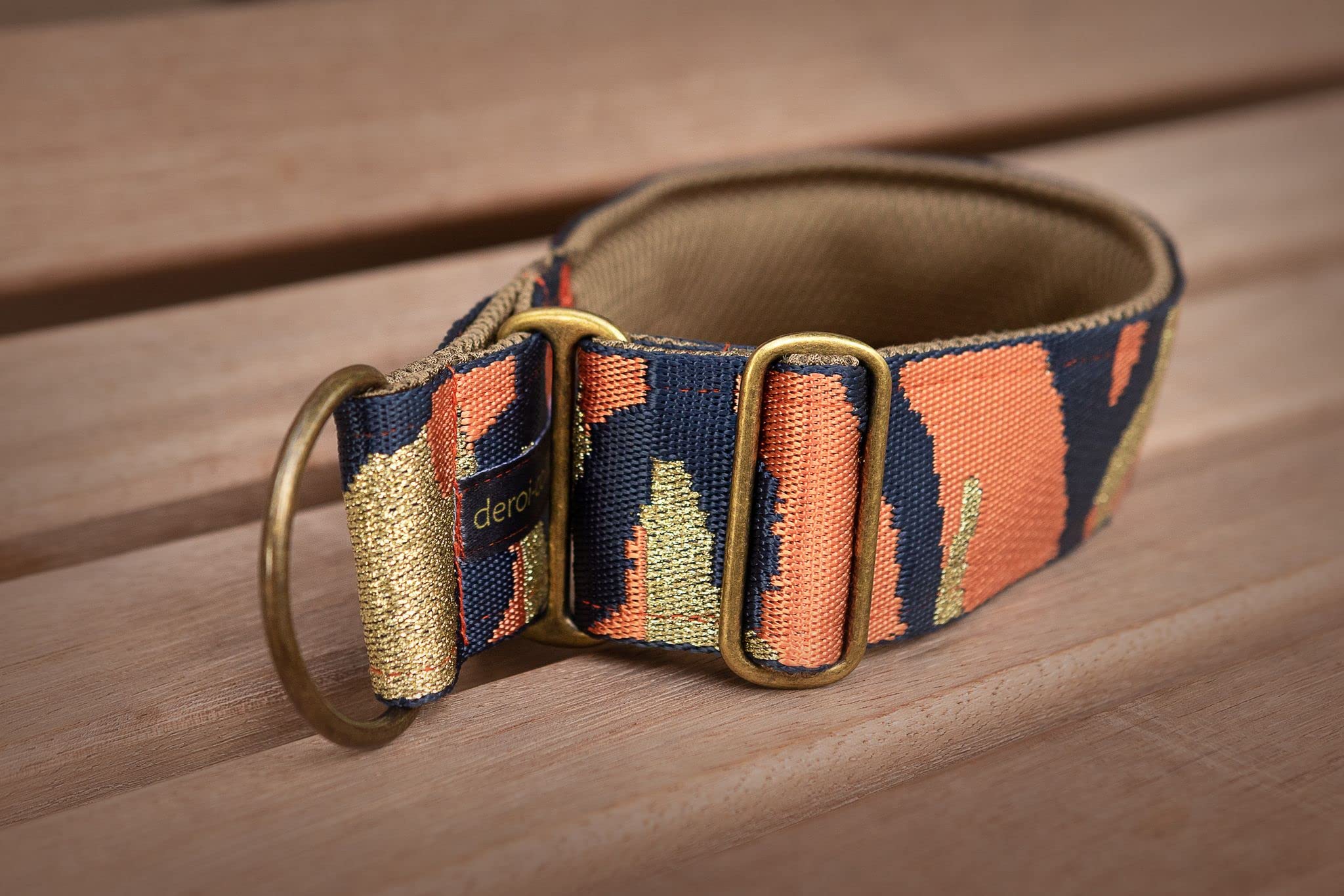 Zugstopp Halsband mit Polsterung, Martingale, gepolstert, 5 cm breit, Trainingshalsband, verstellbar (bis 38cm Hals- 44cm Kopfumfang inkl 6cm Zugstopp, Metallteile: Stahl)