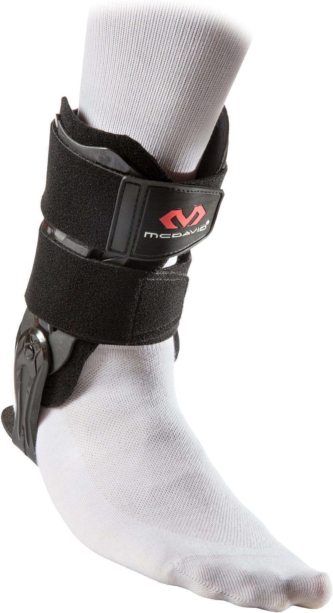 Large, Black: Mcdavid Flexible Hinge Ankle V Brace