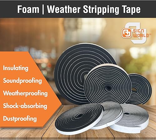 Miniatura 3 de Cinta aislante de espuma de 14 pulgadas x 14 pulgadas, puertas, ventanas, puerta corredera, AC, insonorización, tapón de corriente, absorción de