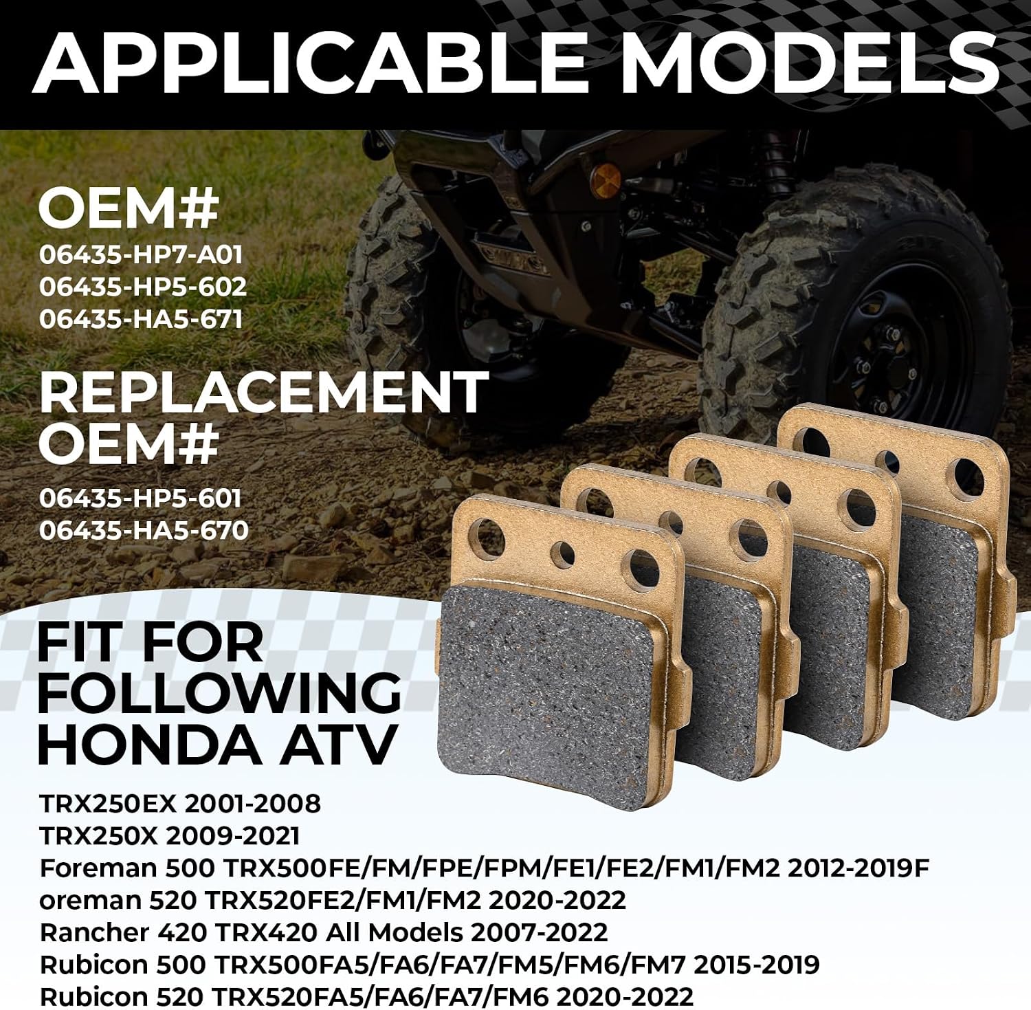 Semi-Metallic Pro Front Brake Pads