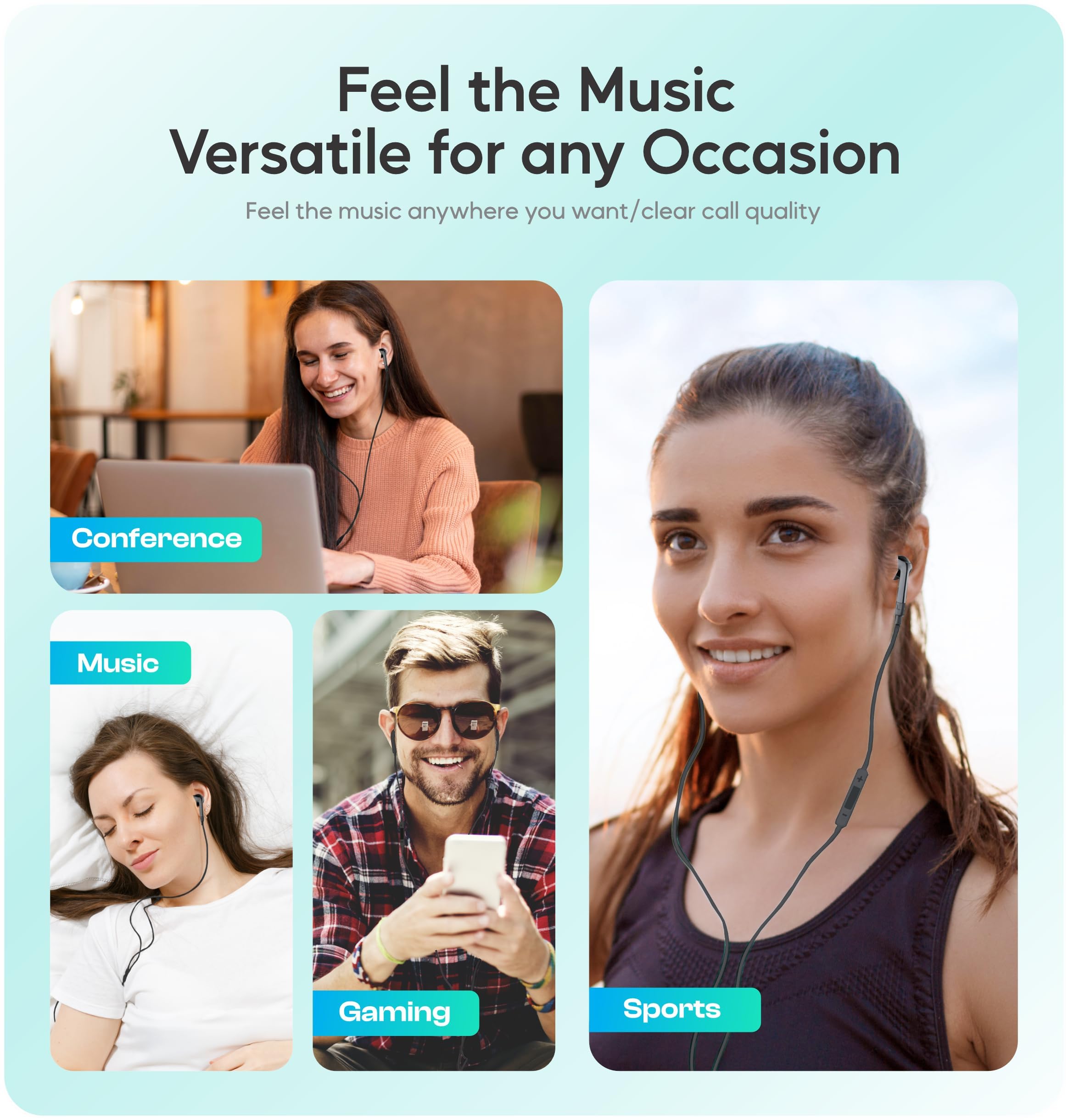 Amazon.com: schainyan Wired Earbuds with Mic and Noise