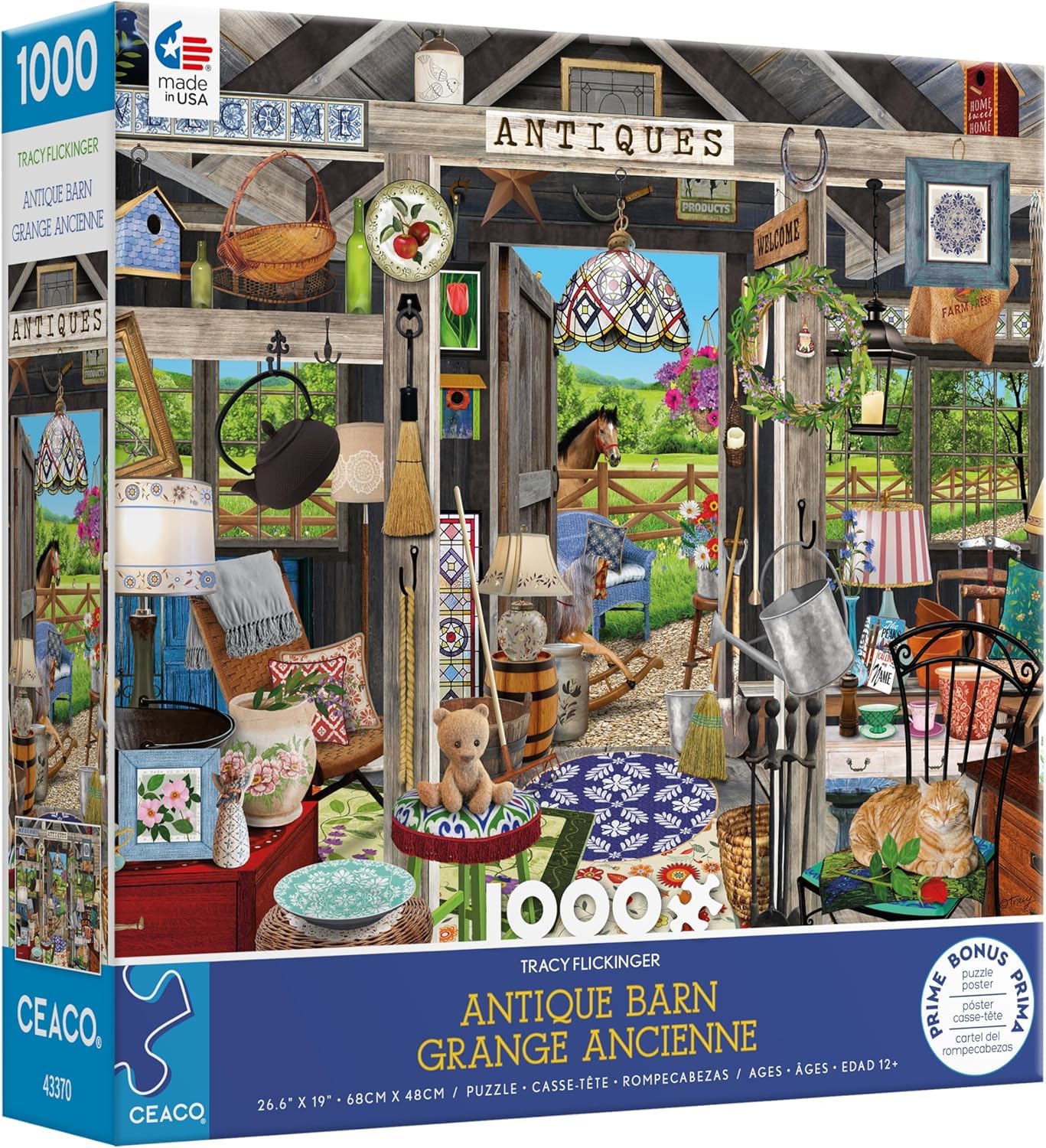 Ceaco - Tracy Flickinger - Antique Barn - 1000 Piece Jigsaw Puzzle