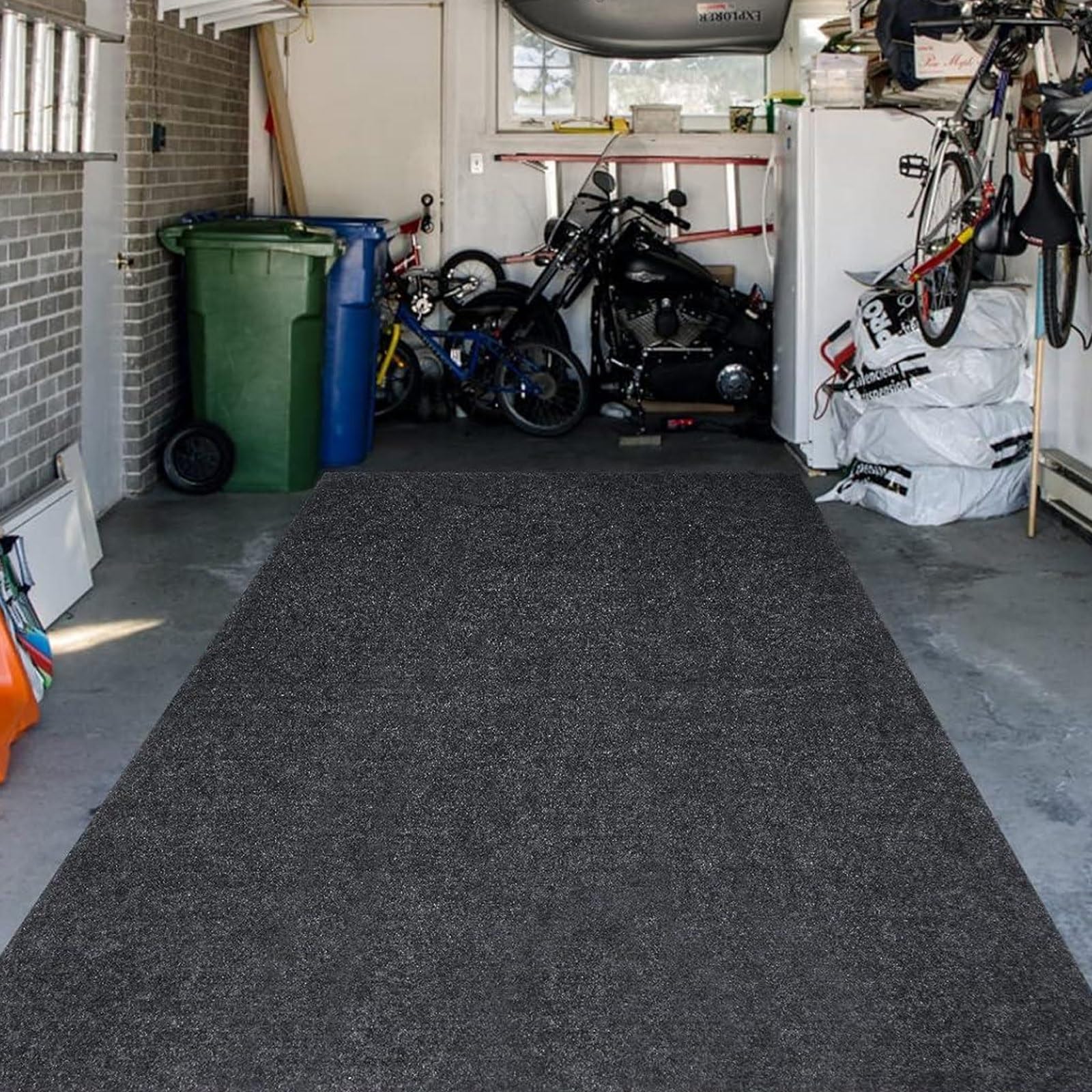 Garage Bodenmatte, Rutschfester wasserdichter Teppich für Autos, SUVs, LKWs, leicht zu reinigen, langlebiger Schutz für Parkplatz, 9 x 12 Fuß, strapazierfähiger Bodenbelag